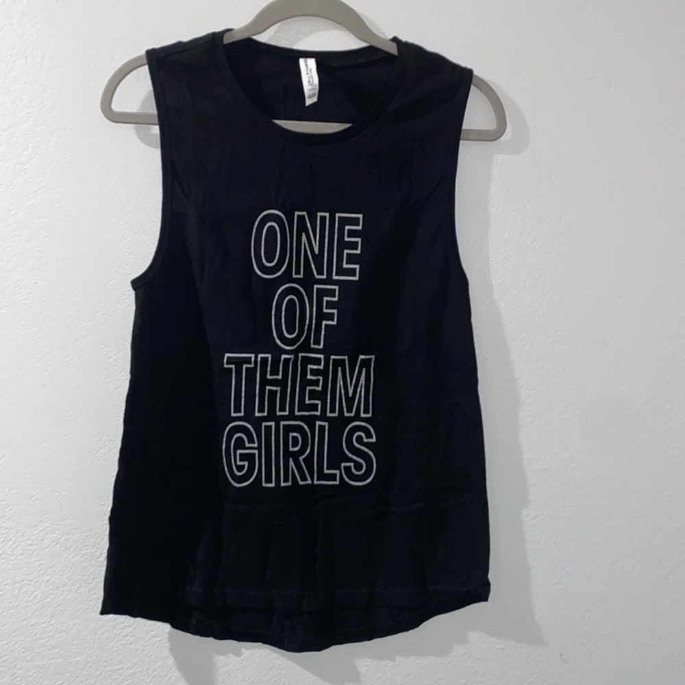 Black Sleeveless Tank Top